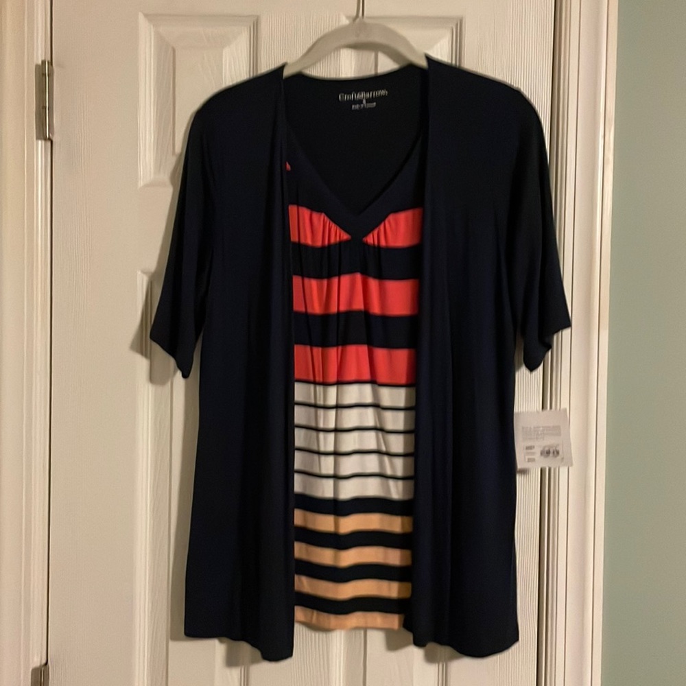 Tank and cardi combo (attached)